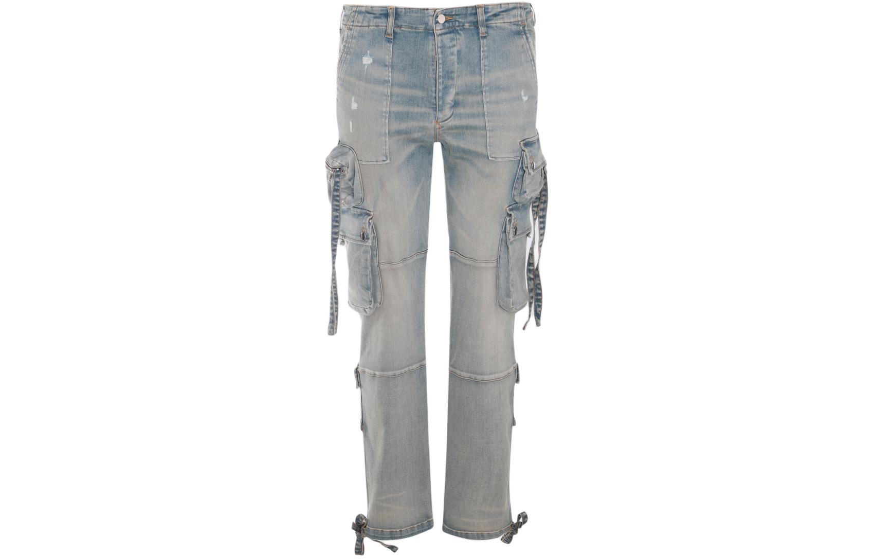 Тактические карго джинсы прямого кроя AMIRI, голубой
Тактические карго джинсы прямого кроя AMIRI, голубой