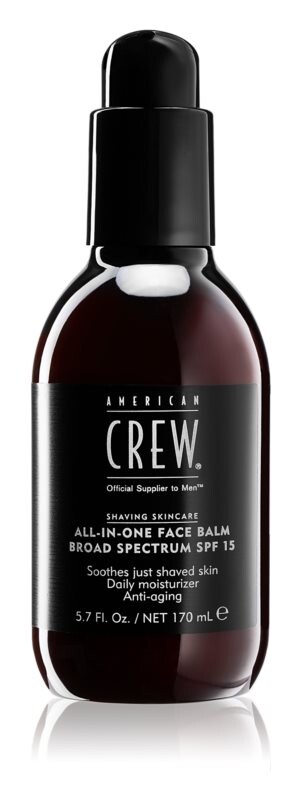 Бальзам после бритья SPF 15 American Crew Shave & Beard ALL-IN-ONE Face Balm Broad Spectrum SPF 15
Бальзам после бритья SPF 15 American Crew Shave & Beard ALL-IN-ONE Face Balm Broad Spectrum SPF 15