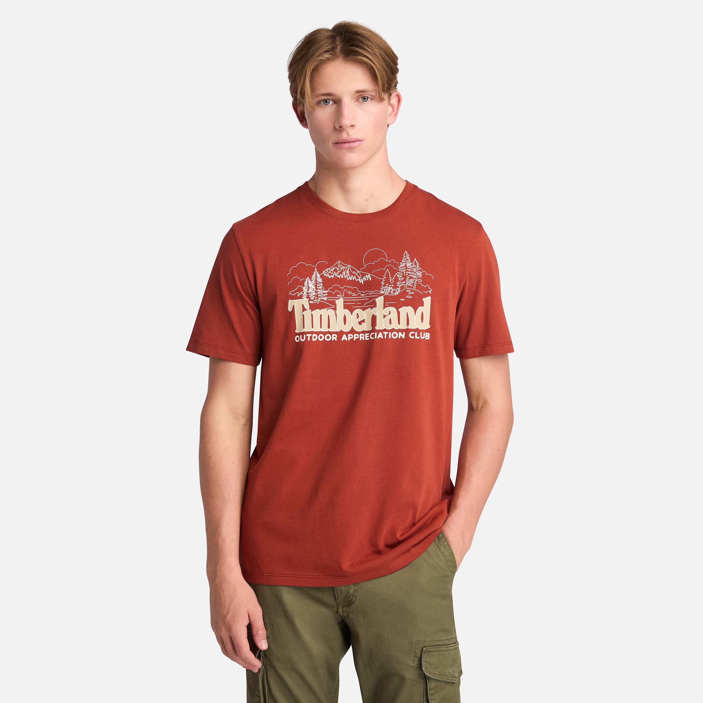 Мужская футболка с коротким рукавом и графическим принтом спереди Timberland, цвет burnt henna
Мужская футболка с коротким рукавом и графическим принтом спереди Timberland, цвет burnt henna