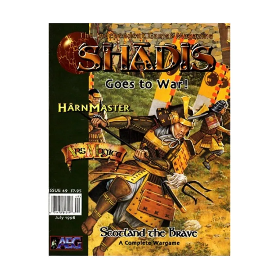 Журнал #49 "Scotland the Brave Wargame, HarnMaster, Ars Magica", Shadis Magazine
Журнал #49 "Scotland the Brave Wargame, HarnMaster, Ars Magica", Shadis Magazine