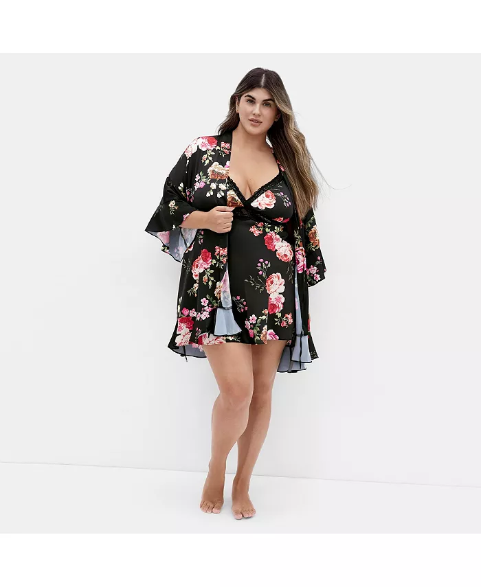 Женское короткое кимоно Arcadia CITY CHIC, черный
Женское короткое кимоно Arcadia CITY CHIC, черный