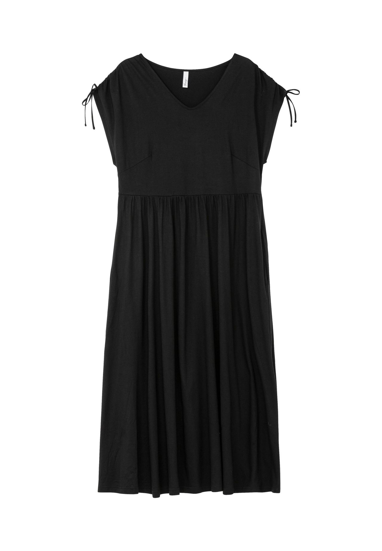 Платье из джерси с рукавами на кулиске Sheego, черный
Платье из джерси с рукавами на кулиске Sheego, черный