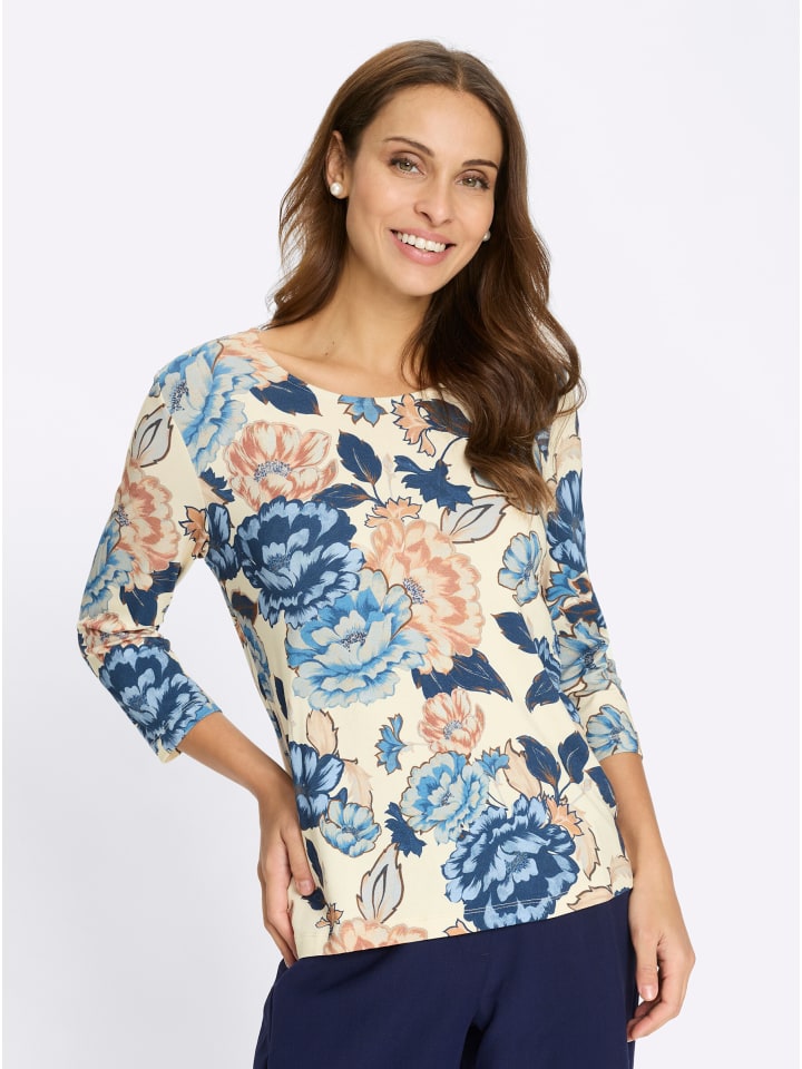 Рубашка с круглым вырезом цвета шампанского и темно-синего цвета с принтом WITT WEIDEN
Рубашка с круглым вырезом цвета шампанского и темно-синего цвета с принтом WITT WEIDEN