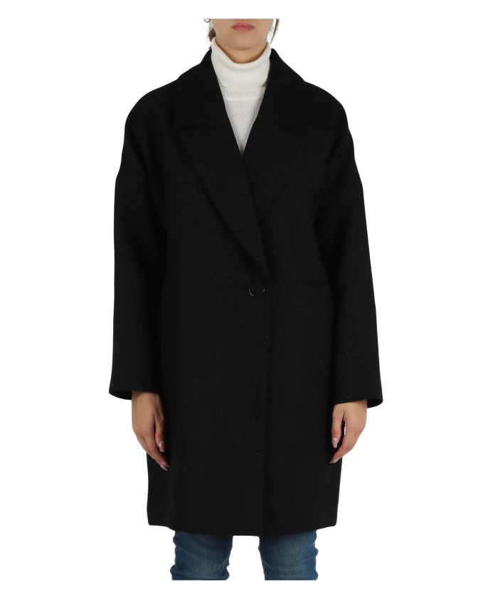 Диагональное люрексовое пальто Armani Exchange, черный
Диагональное люрексовое пальто Armani Exchange, черный