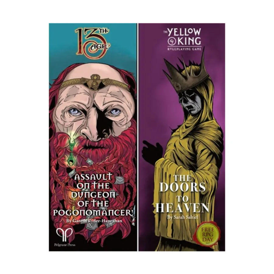 Assault on the Dungeon of the Pogonomancer!/The Doors to Heaven (Free RPG Day 2019), 13th Age (d20), мягкая обложка
Assault on the Dungeon of the Pogonomancer!/The Doors to Heaven (Free RPG Day 2019), 13th Age (d20), мягкая обложка