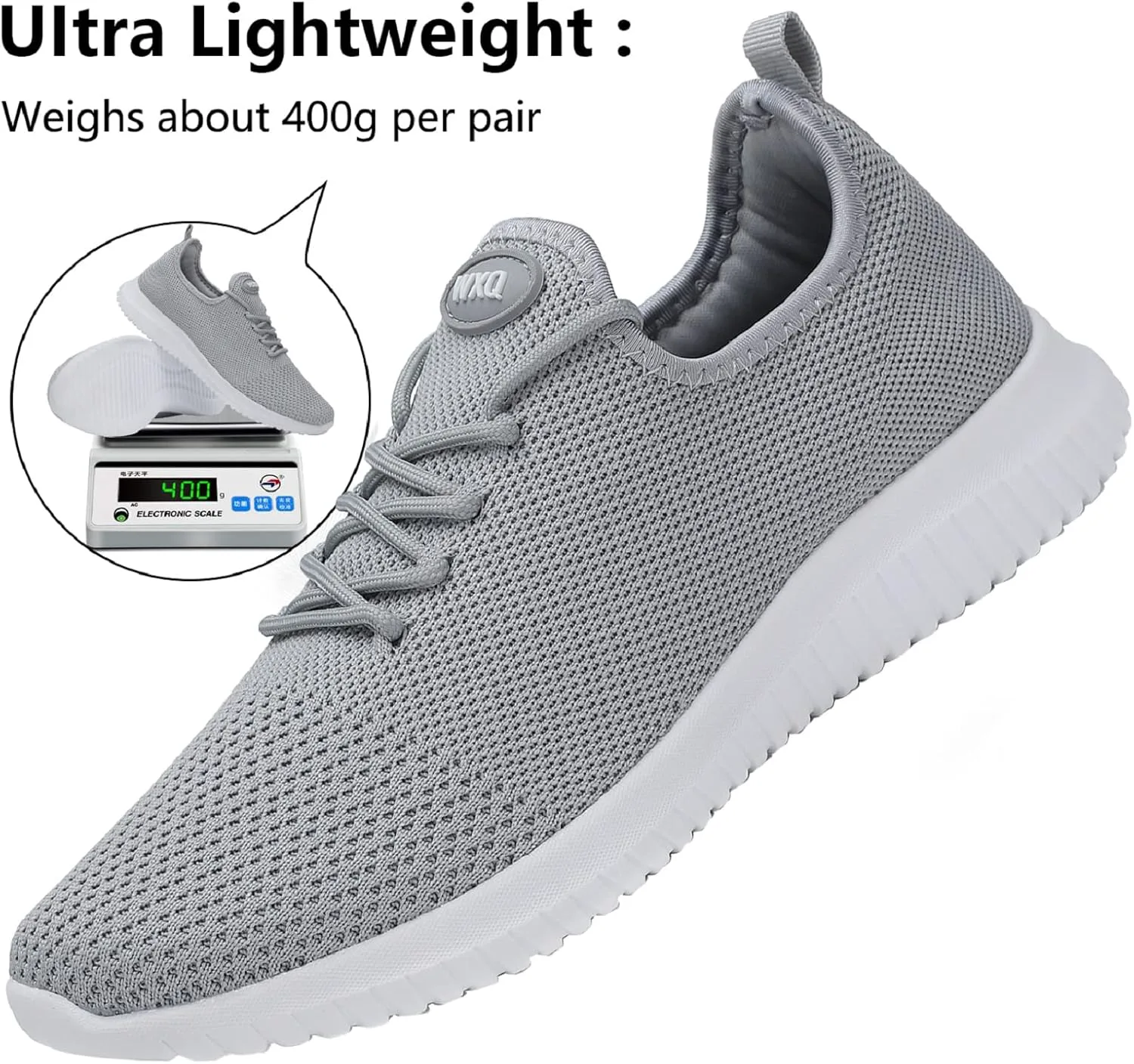 Мужские кроссовки WXQ для бега, удобные, легкие, дышащие, для ходьбы, с сетчатым верхом, для тренировок и повседневного спорта, светло-серый
Мужские кроссовки WXQ для бега, удобные, легкие, дышащие, для ходьбы, с сетчатым верхом, для тренировок и повседневного спорта, светло-серый