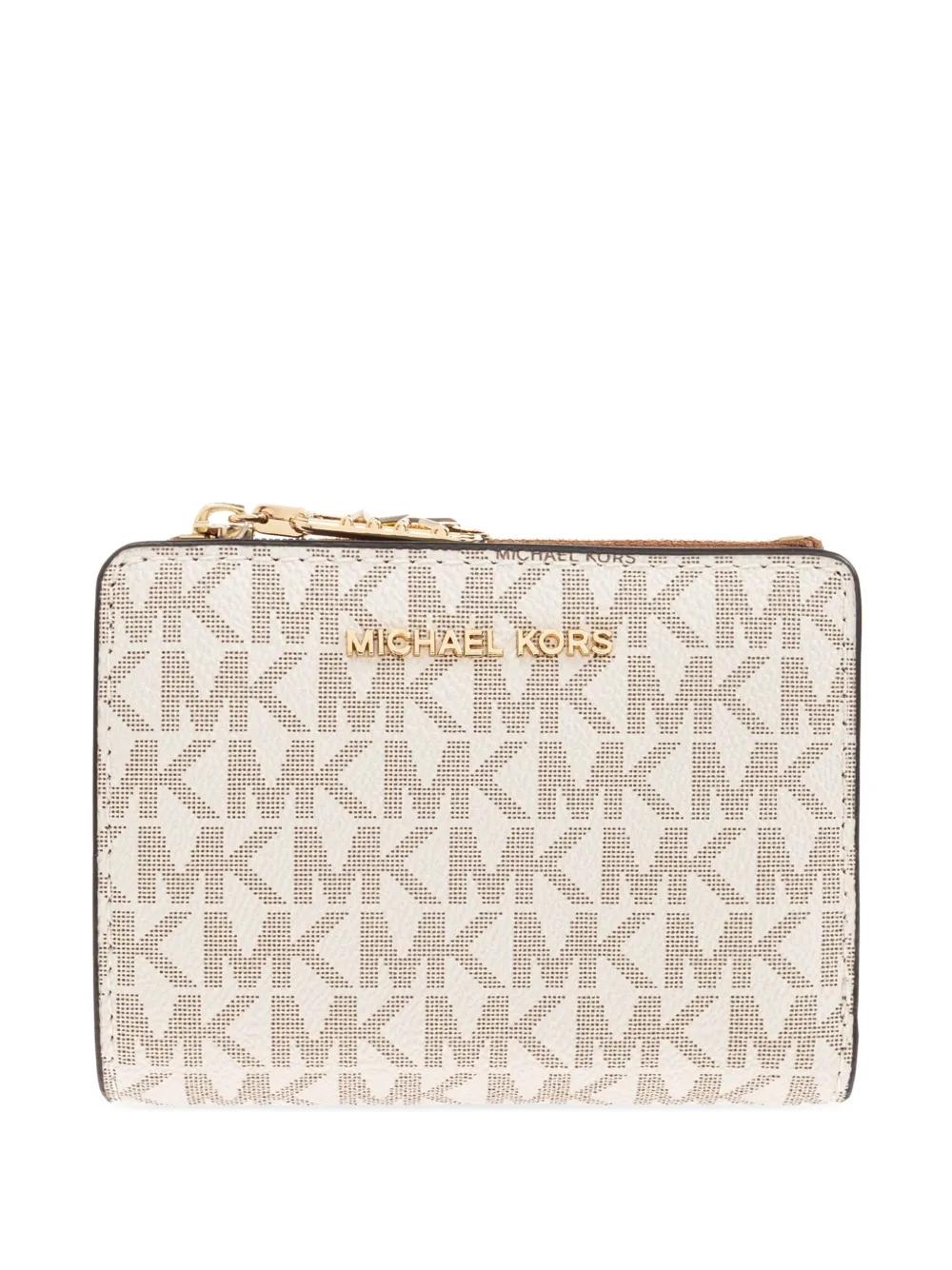 Кошелек с круговой молнией и монограммой Michael Michael Kors, нейтральный
Кошелек с круговой молнией и монограммой Michael Michael Kors, нейтральный