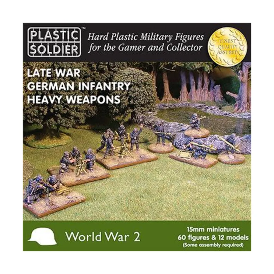 Тяжелое вооружение немецкой пехоты конца войны, WWII Miniatures - Germany (15mm)
Тяжелое вооружение немецкой пехоты конца войны, WWII Miniatures - Germany (15mm)