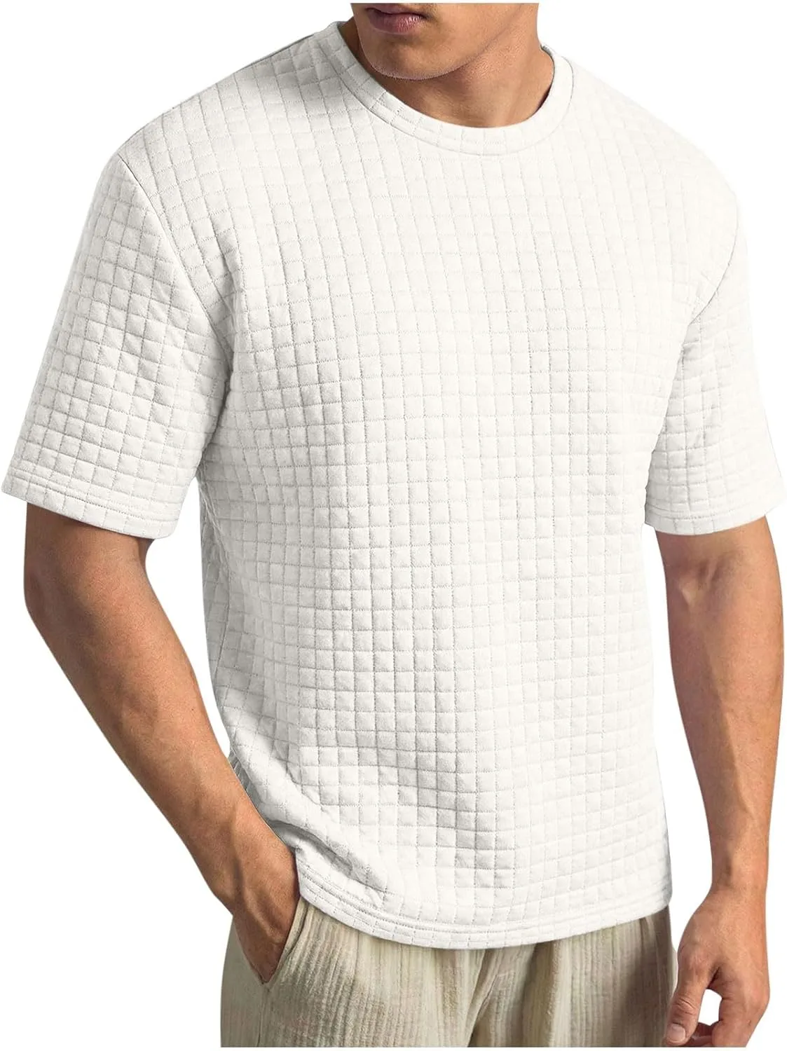 Мужская футболка Casual с коротким рукавом и круглым вырезом
Мужская футболка Casual с коротким рукавом и круглым вырезом