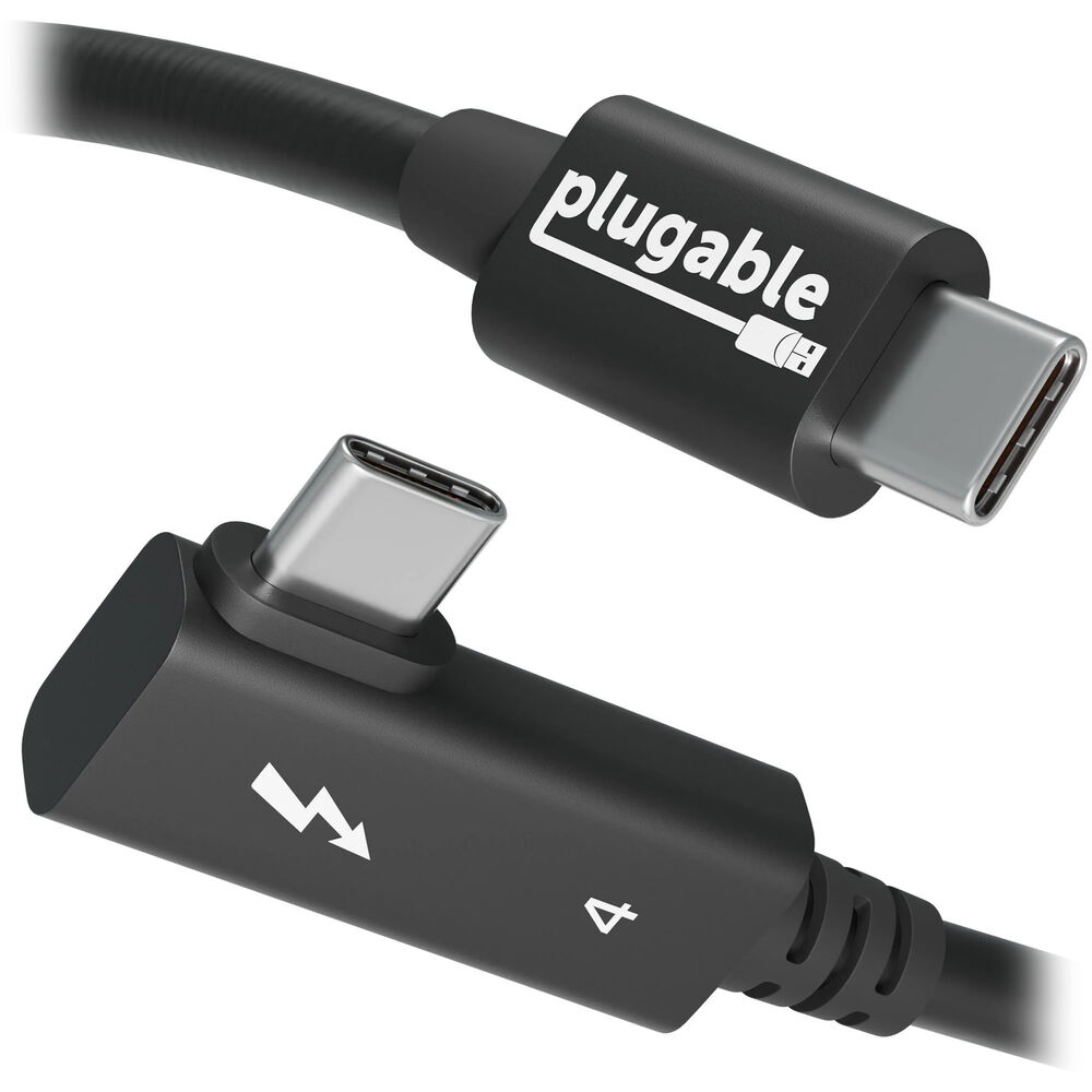 Plugable USB-C to Right-Angle USB-C Thunderbolt 4
Plugable USB-C to Right-Angle USB-C Thunderbolt 4