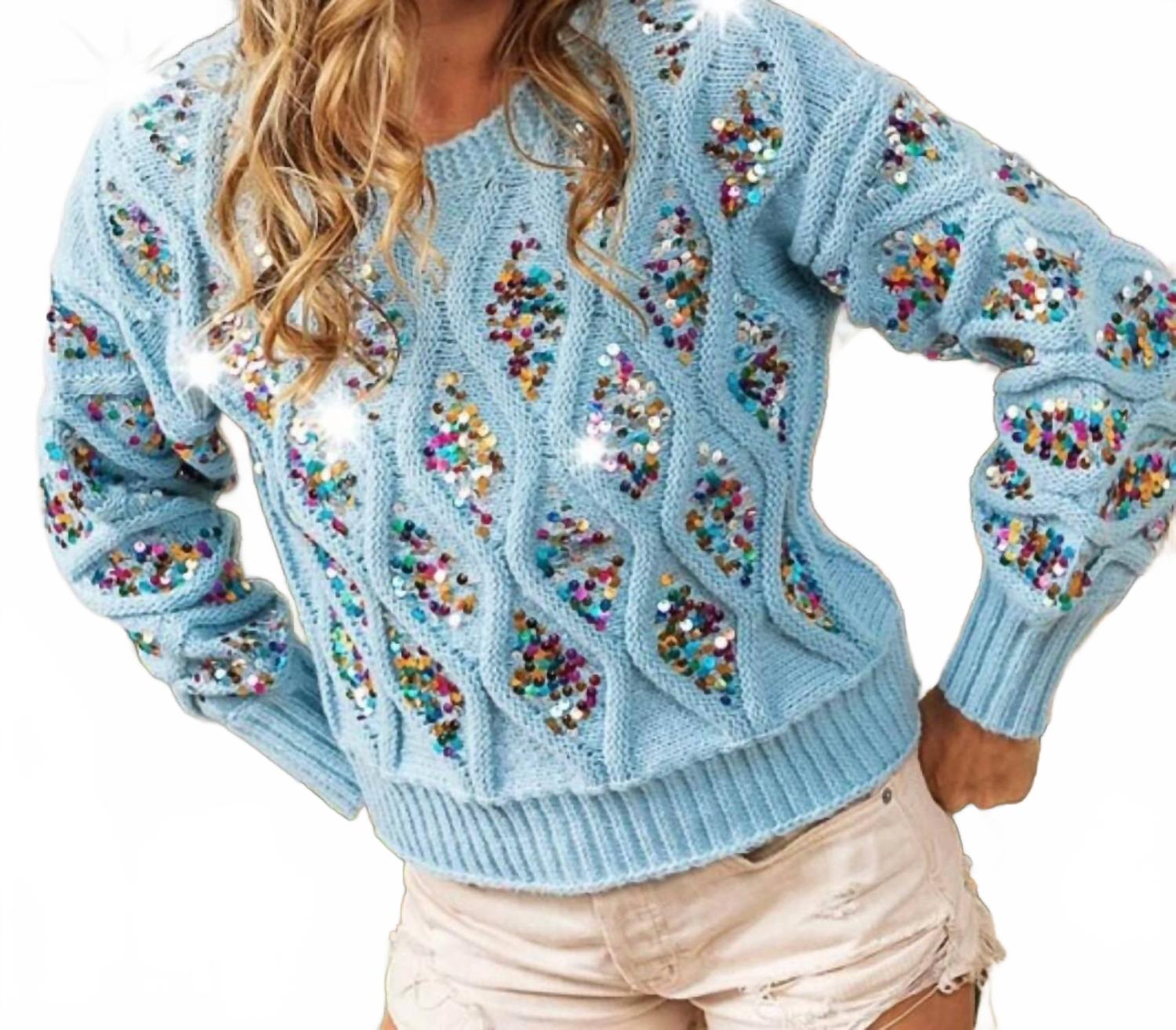 Женский свитер Сандра в синем BiBi
Женский свитер Сандра в синем BiBi