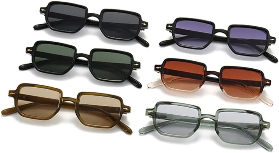 Солнцезащитные очки прямоугольной формы для женщин, защита от УФ-излучения UV400, ретро-градиентные солнцезащитные очки для мужчин с заклепками LANGSER, Black Gray
Солнцезащитные очки прямоугольной формы для женщин, защита от УФ-излучения UV400, ретро-градиентные солнцезащитные очки для мужчин с заклепками LANGSER, Black Gray