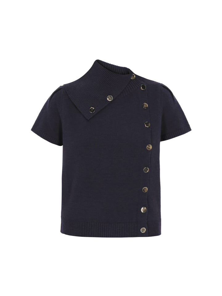 Женский свитер темно-синего цвета DreiMaster
Женский свитер темно-синего цвета DreiMaster