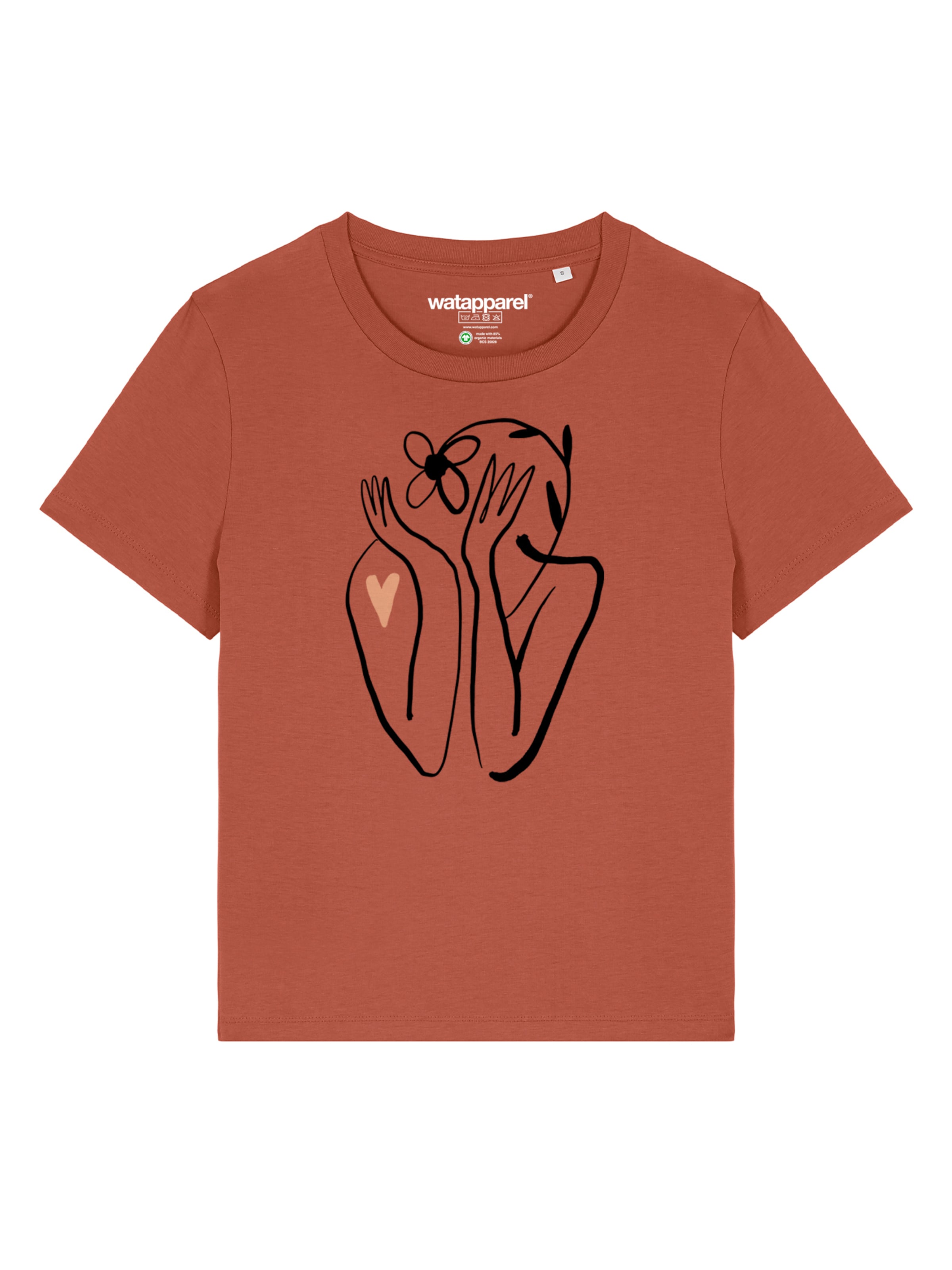 Watapparel Футболка 'Self Love' в цвете Auburn
Watapparel Футболка 'Self Love' в цвете Auburn