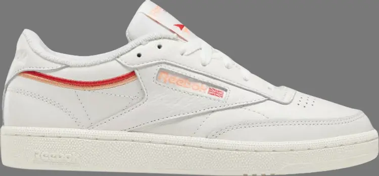 Кроссовки wmns club c 85 'chalk sunbaked orange' Reebok, белый 
Кроссовки wmns club c 85 'chalk sunbaked orange' Reebok, белый