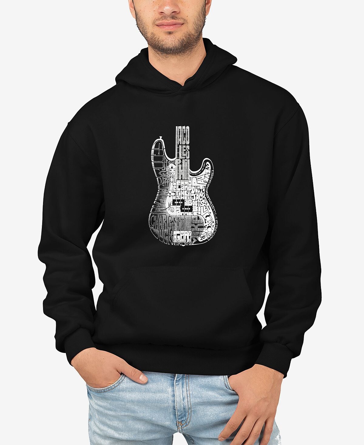 Мужская толстовка с капюшоном word art bass guitar LA Pop Art, черный
Мужская толстовка с капюшоном word art bass guitar LA Pop Art, черный