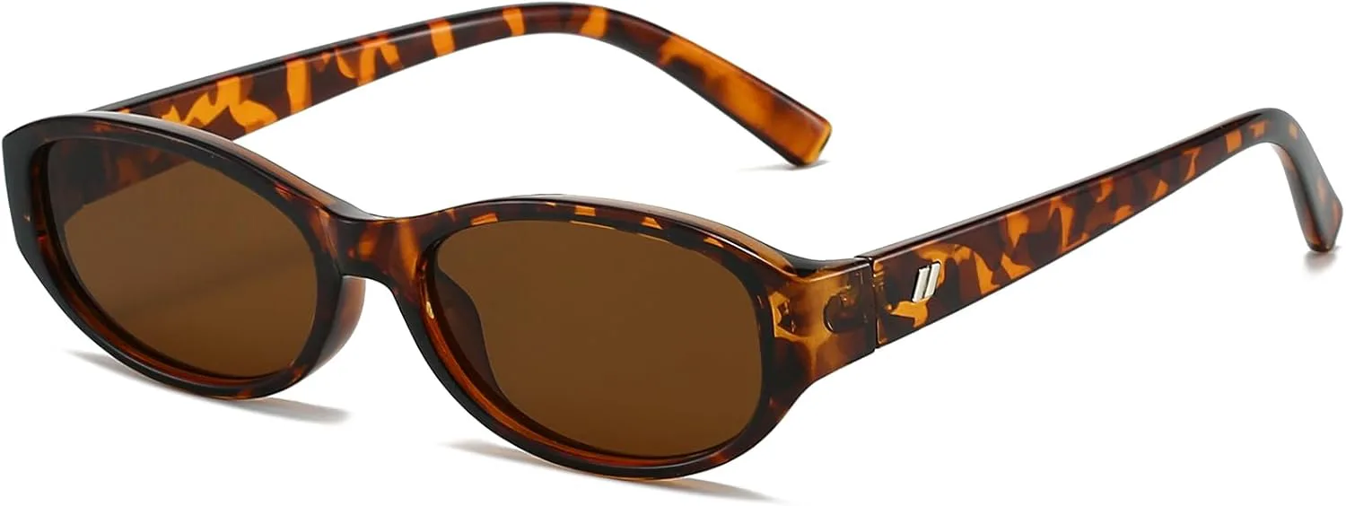 Ретро овальные солнцезащитные очки для женщин. Модные, милые, маленькие овальные солнцезащитные очки в стиле 90-х, узкие «кошачий глаз» BRMHDY, A3 Tortoise/Brown
Ретро овальные солнцезащитные очки для женщин. Модные, милые, маленькие овальные солнцезащитные очки в стиле 90-х, узкие «кошачий глаз» BRMHDY, A3 Tortoise/Brown