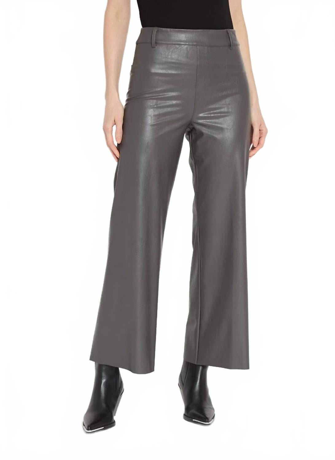 Женские брюки-клеш из экокожи в сером цвете Gray Ash Lysse, серый
Женские брюки-клеш из экокожи в сером цвете Gray Ash Lysse, серый