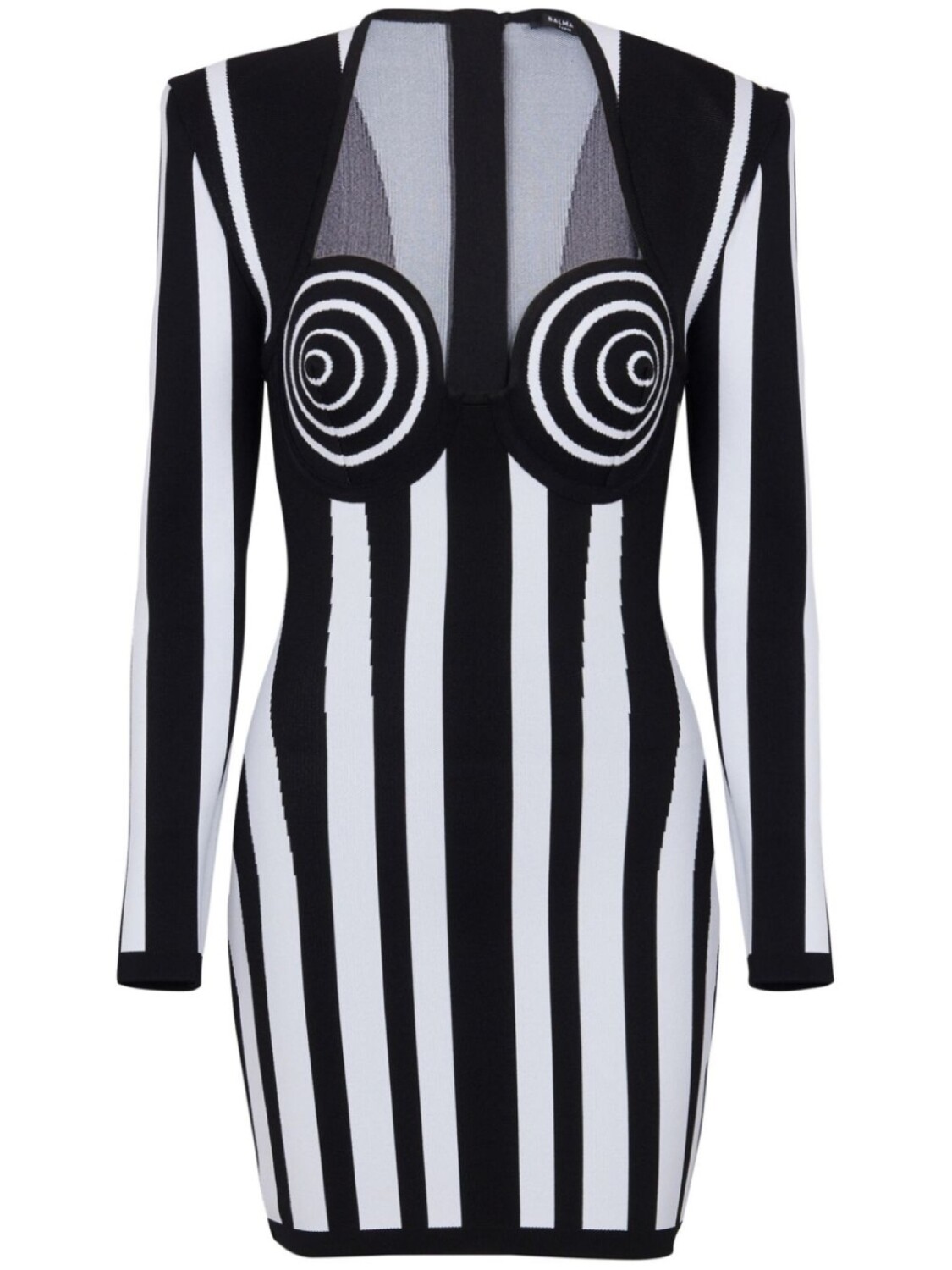 Balmain полосатое трикотажное платье, черный
Balmain полосатое трикотажное платье, черный