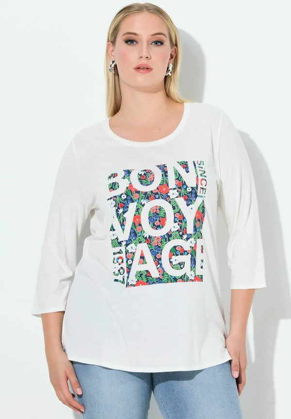 Футболка с длинными рукавами и цветочным принтом "bon voyage" Ulla Popken, Off-White, Белый, Футболка с длинными рукавами и цветочным принтом "bon voyage" Ulla Popken, Off-White
Футболка с длинными рукавами и цветочным принтом "bon voyage" Ulla Popken, Off-White, Белый, Футболка с длинными рукавами и цветочным принтом "bon voyage" Ulla Popken, Off-White