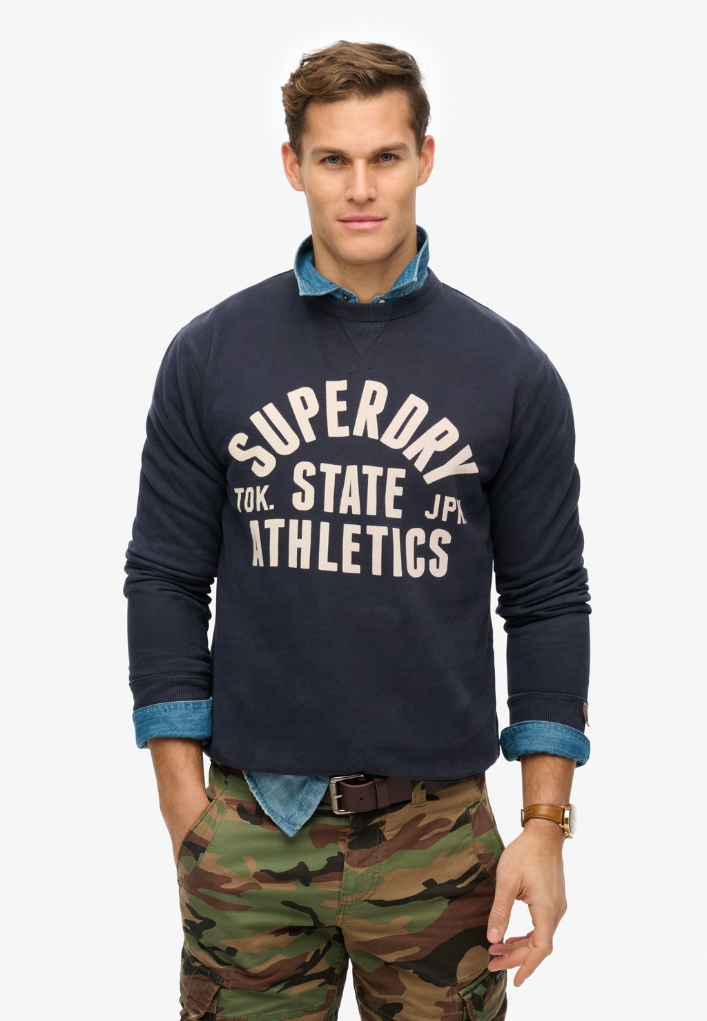 Толстовка ATHLETIC ESSENTIALS CREW Superdry, синий
Толстовка ATHLETIC ESSENTIALS CREW Superdry, синий