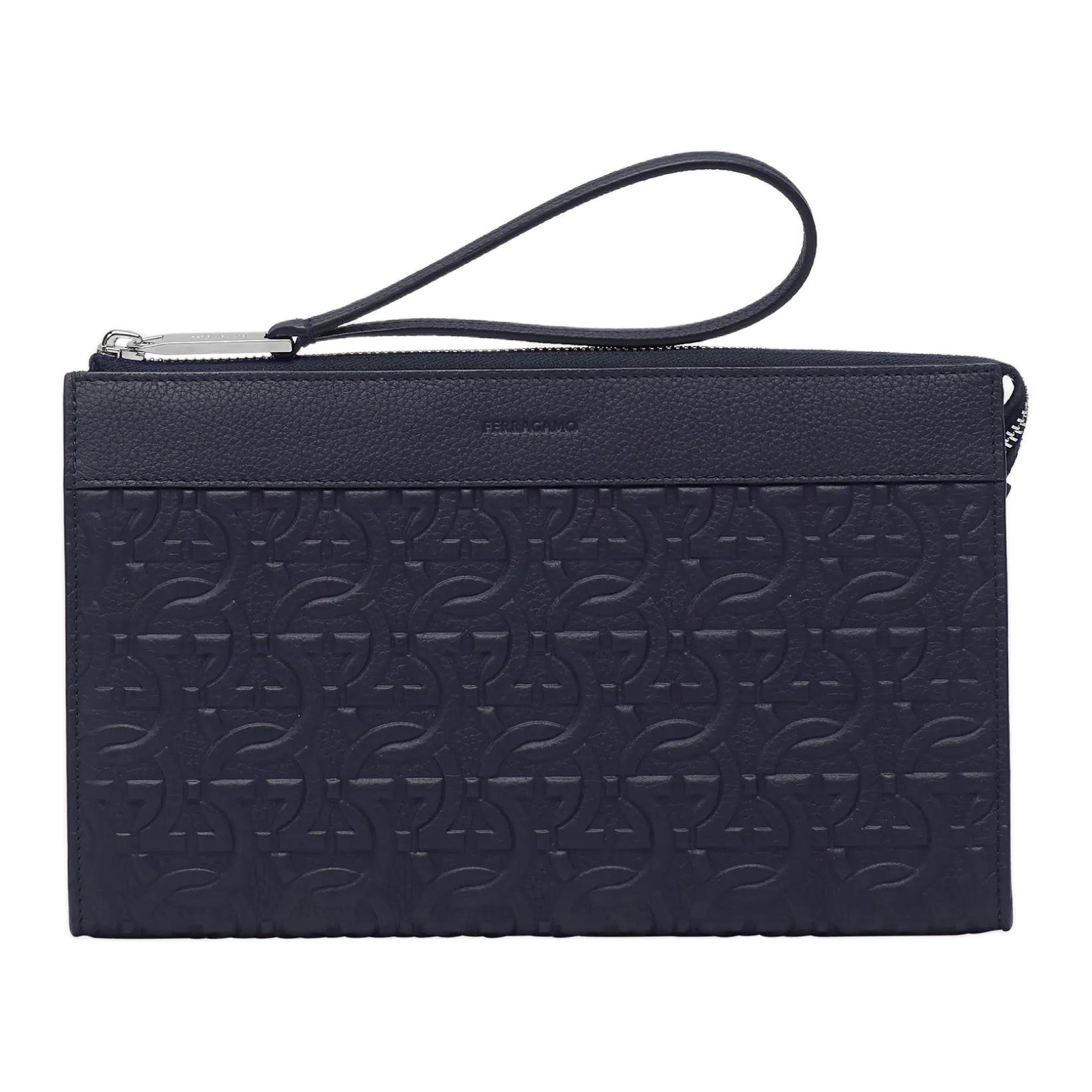 Ferragamo Кожаный клатч GANCINI для мужчин Midnight Blue
Ferragamo Кожаный клатч GANCINI для мужчин Midnight Blue