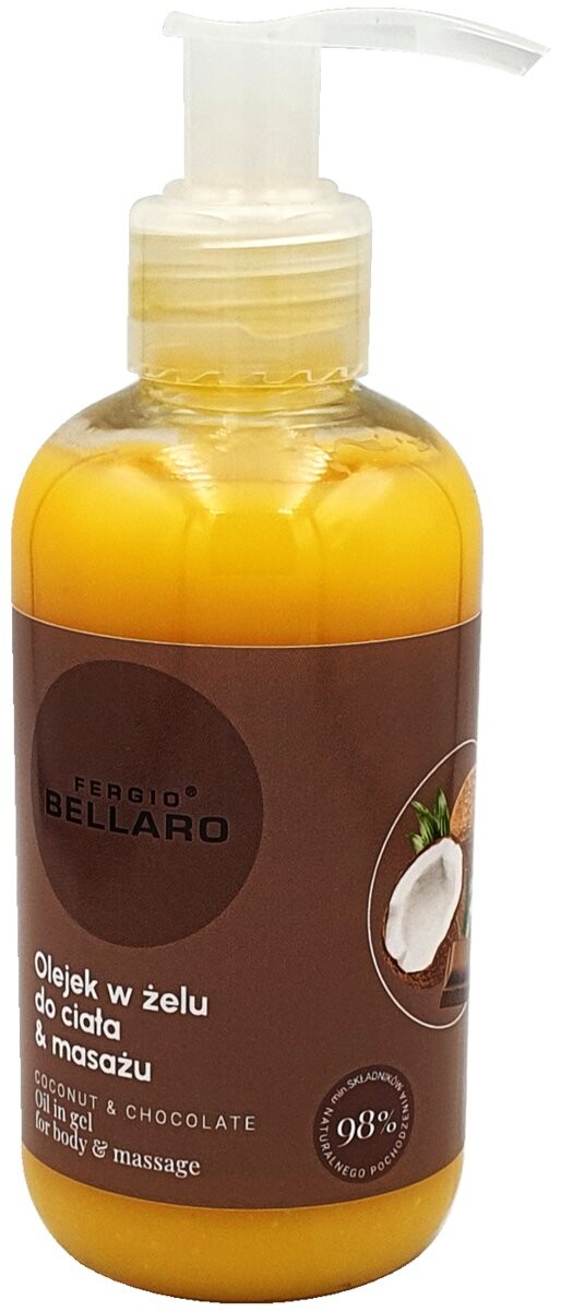 Fergio Bellaro, Масло-гель для тела и массажа, Кокос и Шоколад, 170 мл Inna Marka
Fergio Bellaro, Масло-гель для тела и массажа, Кокос и Шоколад, 170 мл Inna Marka