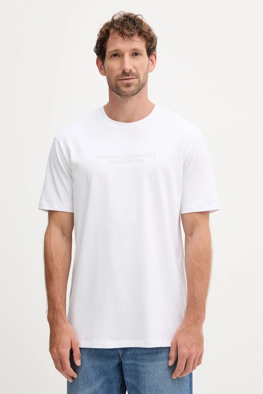 Хлопковая футболка Armani Exchange, белый
Хлопковая футболка Armani Exchange, белый