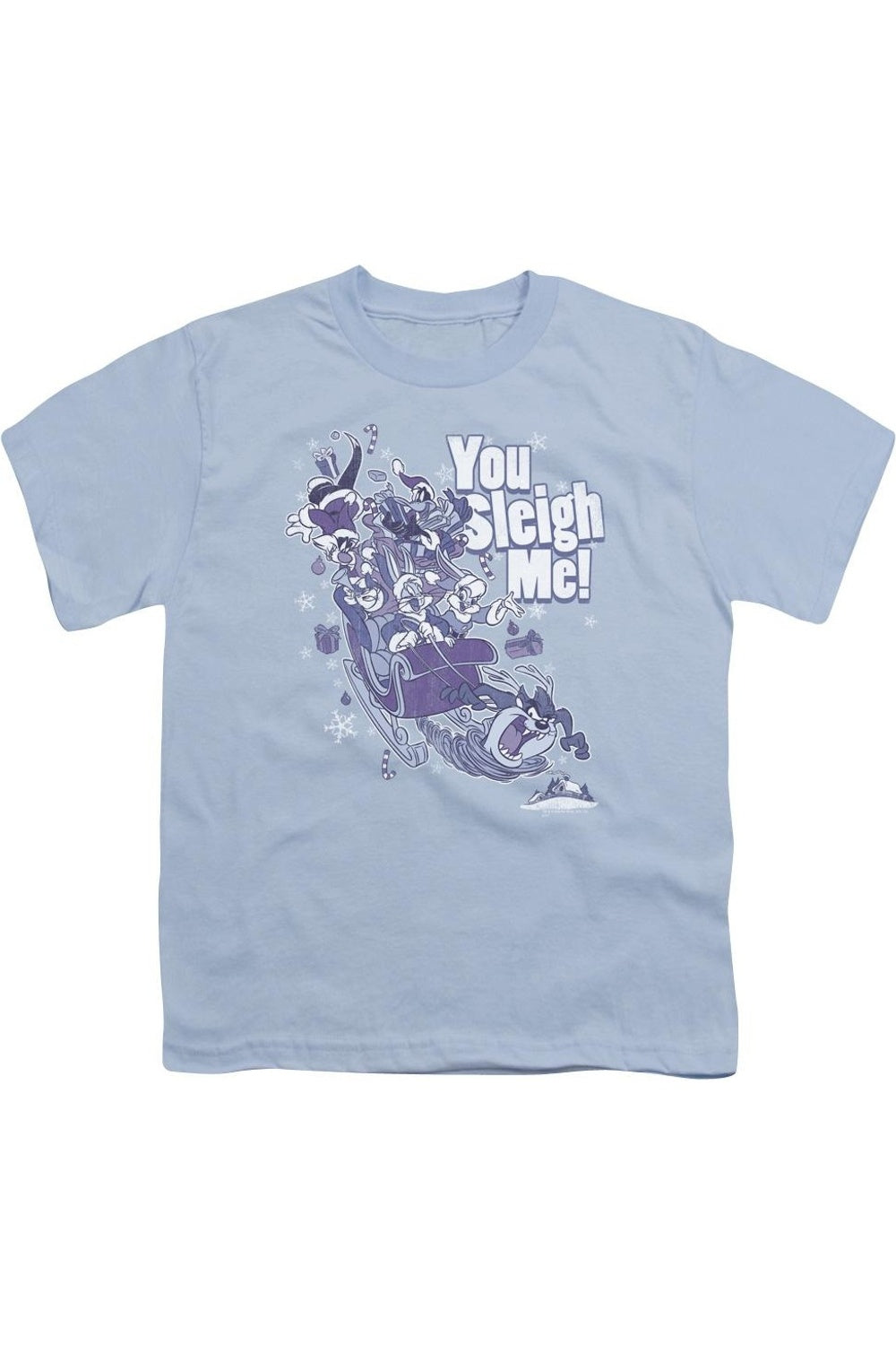 Футболка с коротким рукавом Looney Tunes You Sleigh Me для детей Gildan, светло-голубой
Футболка с коротким рукавом Looney Tunes You Sleigh Me для детей Gildan, светло-голубой