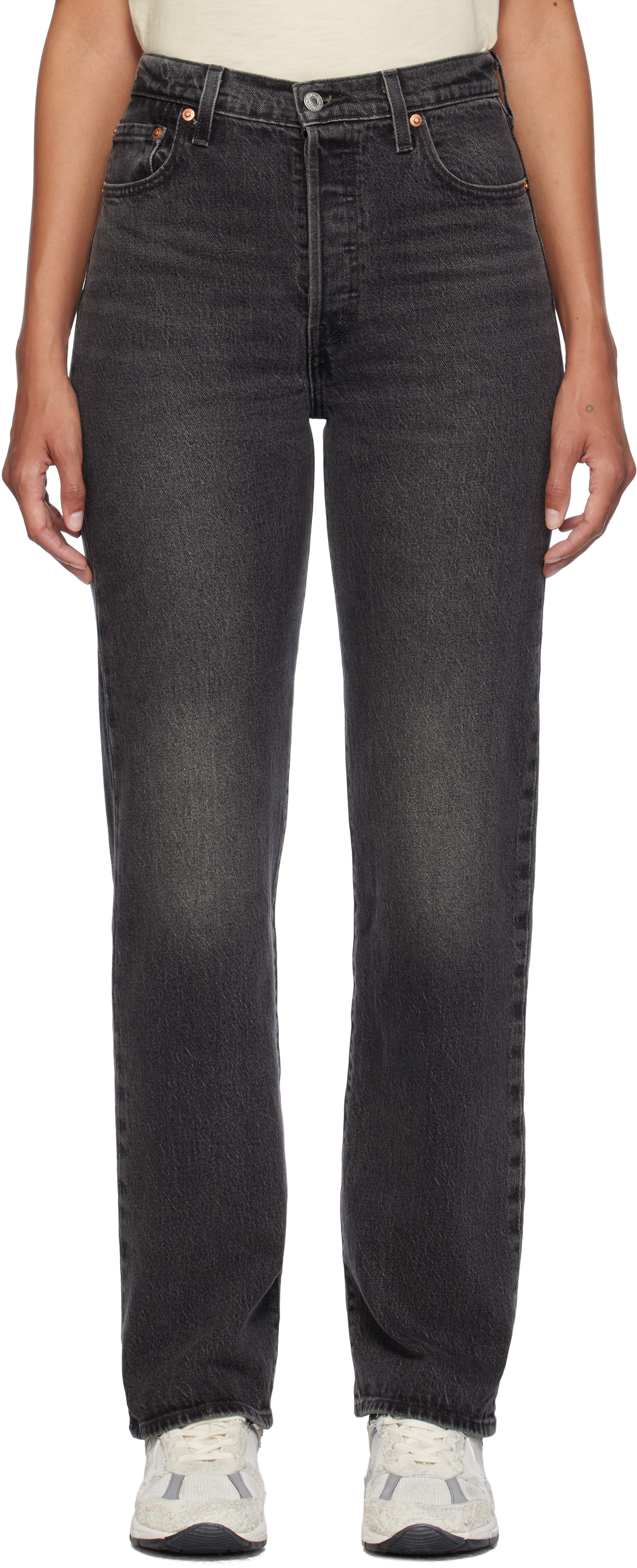 Черные джинсы Ribcage Full Length Levi's
Черные джинсы Ribcage Full Length Levi's