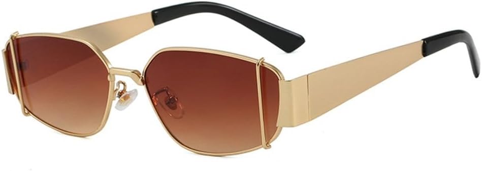 Солнцезащитные очки UV400 с металлической оправой и градиентным рисунком в стиле панк, подходят для женщин и мужчин, для бега и занятий спортом на открытом воздухе UYPTK, Golden Double Brown
Солнцезащитные очки UV400 с металлической оправой и градиентным рисунком в стиле панк, подходят для женщин и мужчин, для бега и занятий спортом на открытом воздухе UYPTK, Golden Double Brown