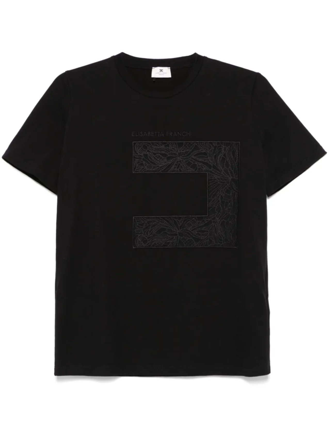 Футболка из джерси с логотипом Elisabetta Franchi, черный
Футболка из джерси с логотипом Elisabetta Franchi, черный