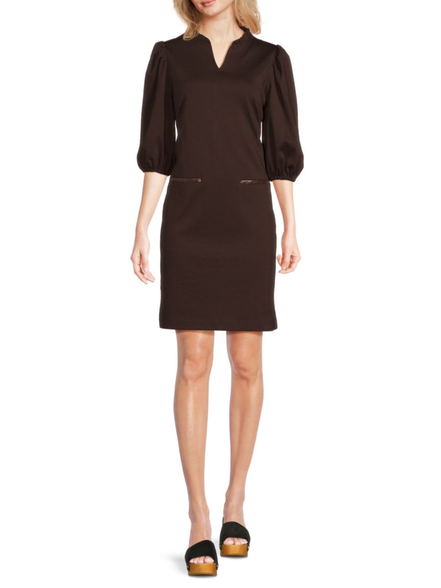 Мини-платье с рукавами-фонариками Sharagano, цвет Espresso
Мини-платье с рукавами-фонариками Sharagano, цвет Espresso