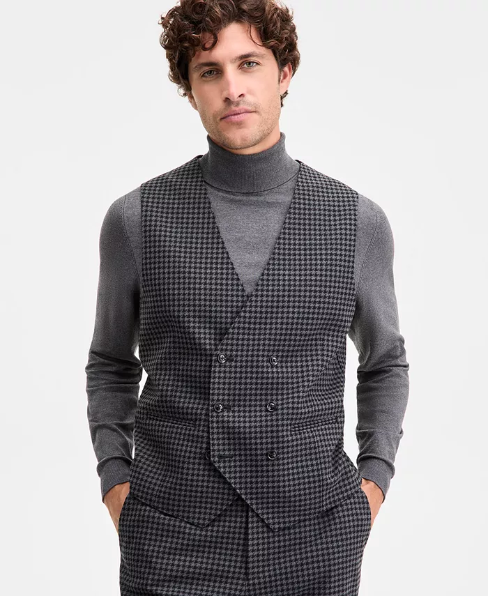 Мужской классический жилет-двойка в гусиную лапку Tayion Collection, серый
Мужской классический жилет-двойка в гусиную лапку Tayion Collection, серый