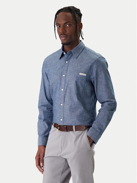 Рубашка regular fit Chambray Classic LV04RF109G Calvin Klein Jeans, синий
Рубашка regular fit Chambray Classic LV04RF109G Calvin Klein Jeans, синий