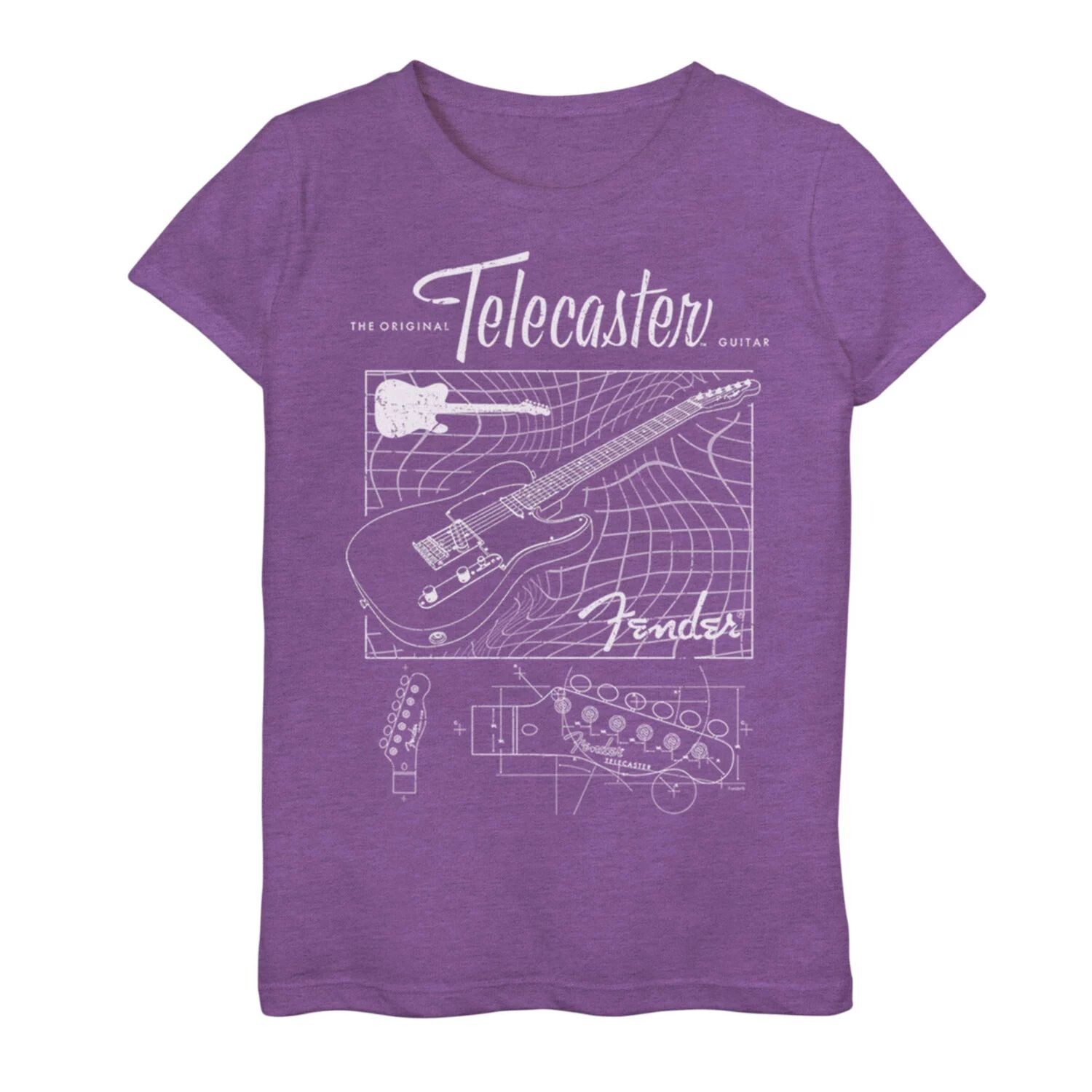 Футболка Fender Telecaster с чертежами гитары для девочек 7–16 лет Licensed Character
Футболка Fender Telecaster с чертежами гитары для девочек 7–16 лет Licensed Character