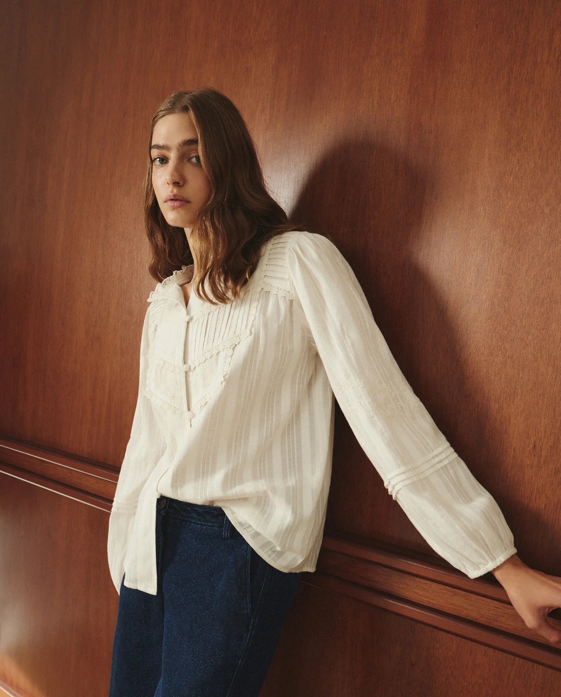 Романтическая блузка с длинными рукавами для женщин Lloyd'S, песочный
Романтическая блузка с длинными рукавами для женщин Lloyd'S, песочный