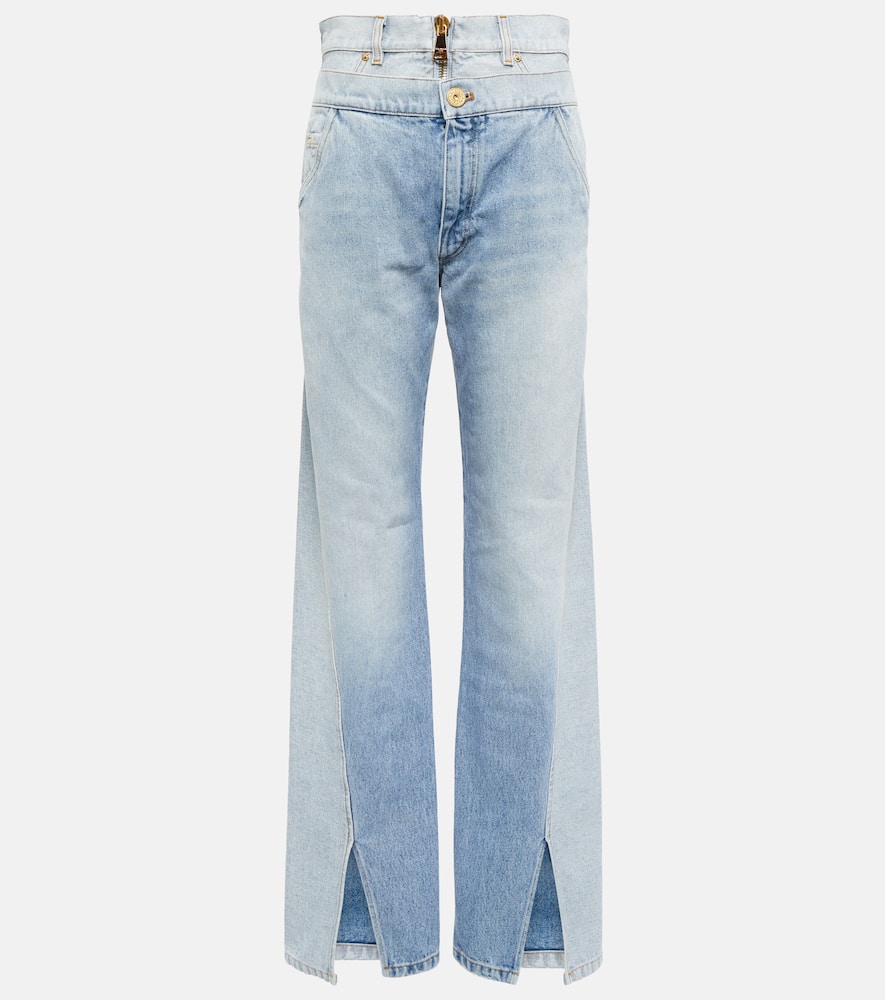 Джинсы-трансформеры high-rise Balmain, 6FF Bleu Jean
Джинсы-трансформеры high-rise Balmain, 6FF Bleu Jean