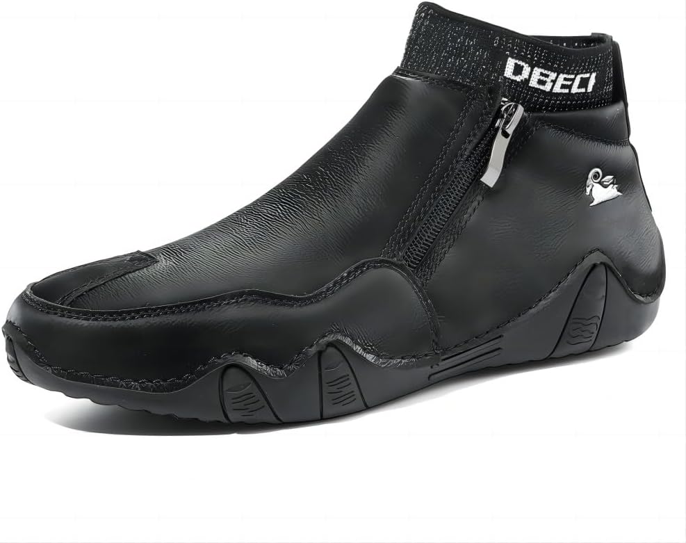 Мужские повседневные кожаные ботинки с высоким голенищем, на щиколотку, чукка, дышащие, водонепроницаемые, легкие, с молнией для походов Asifn, черный
Мужские повседневные кожаные ботинки с высоким голенищем, на щиколотку, чукка, дышащие, водонепроницаемые, легкие, с молнией для походов Asifn, черный