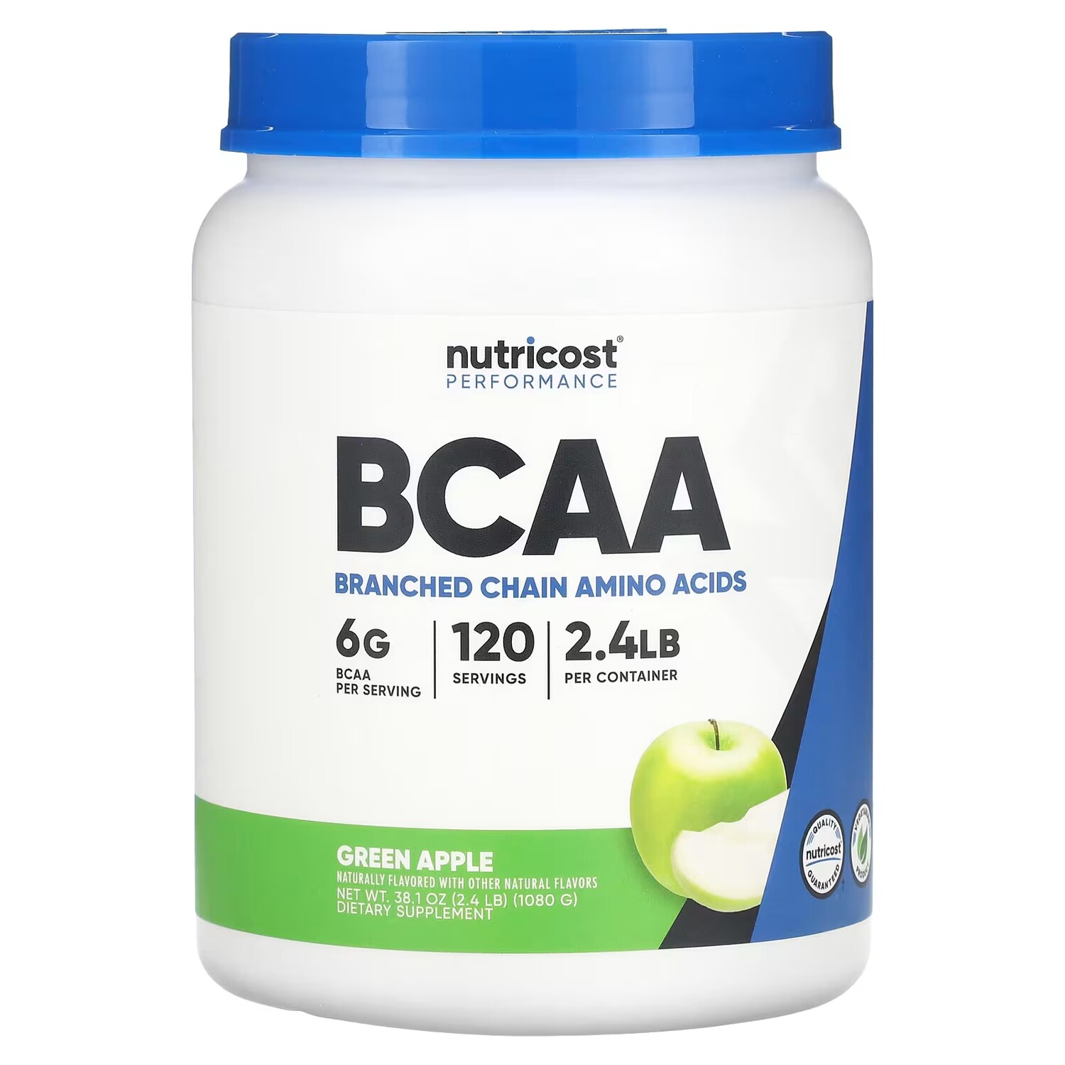 Добавка Nutricost Performance BCAA со вкусом яблока, 1080 г
Добавка Nutricost Performance BCAA со вкусом яблока, 1080 г