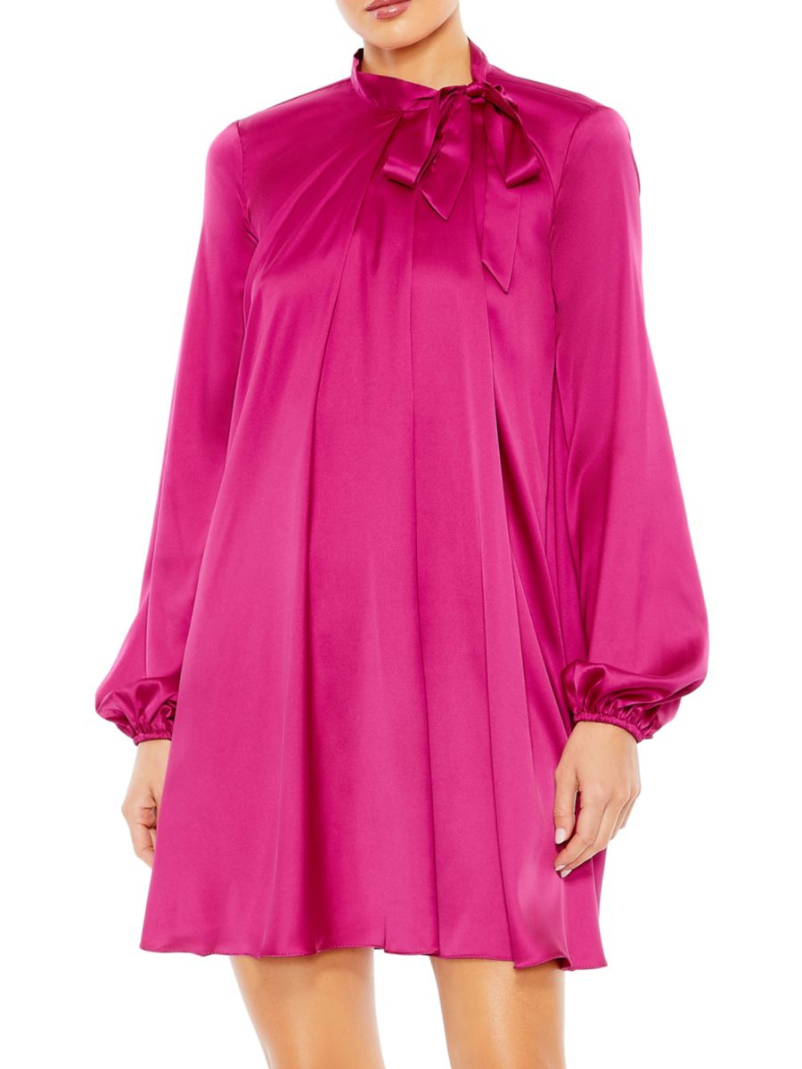 Платье-мини из атласа с завязками Mac Duggal, цвет Magenta
Платье-мини из атласа с завязками Mac Duggal, цвет Magenta