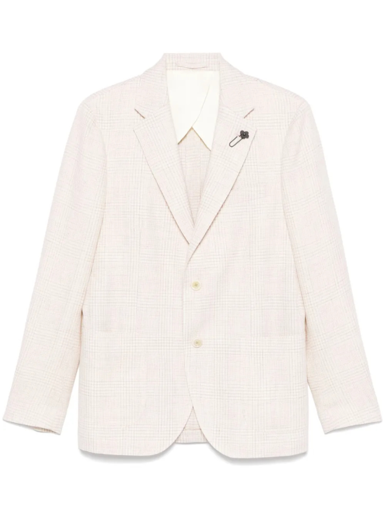 Lardini пиджак в клетку, белый
Lardini пиджак в клетку, белый