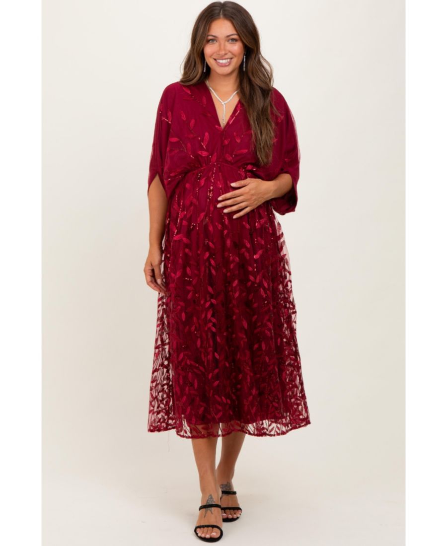 Платье для беременных, светло-золотистое, с вышивкой, из тюля, с V-образным вырезом, миди Pinkblush, Burgundy
Платье для беременных, светло-золотистое, с вышивкой, из тюля, с V-образным вырезом, миди Pinkblush, Burgundy