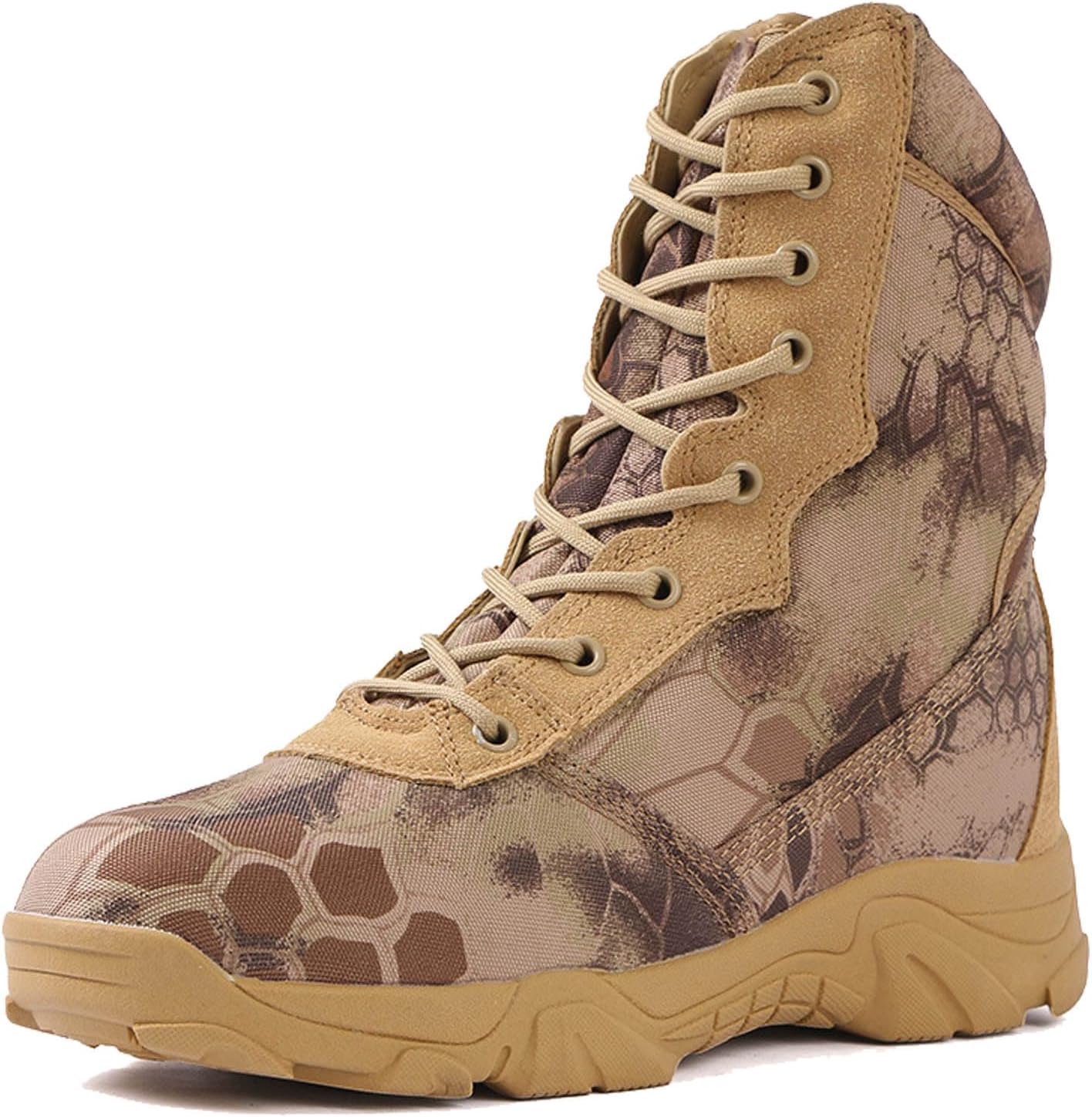 Мужские тактические ботинки Легкие походные ботинки Водонепроницаемые военные армейские ботинки Ботинки для охоты и службы Zivopah, коричневый
Мужские тактические ботинки Легкие походные ботинки Водонепроницаемые военные армейские ботинки Ботинки для охоты и службы Zivopah, коричневый