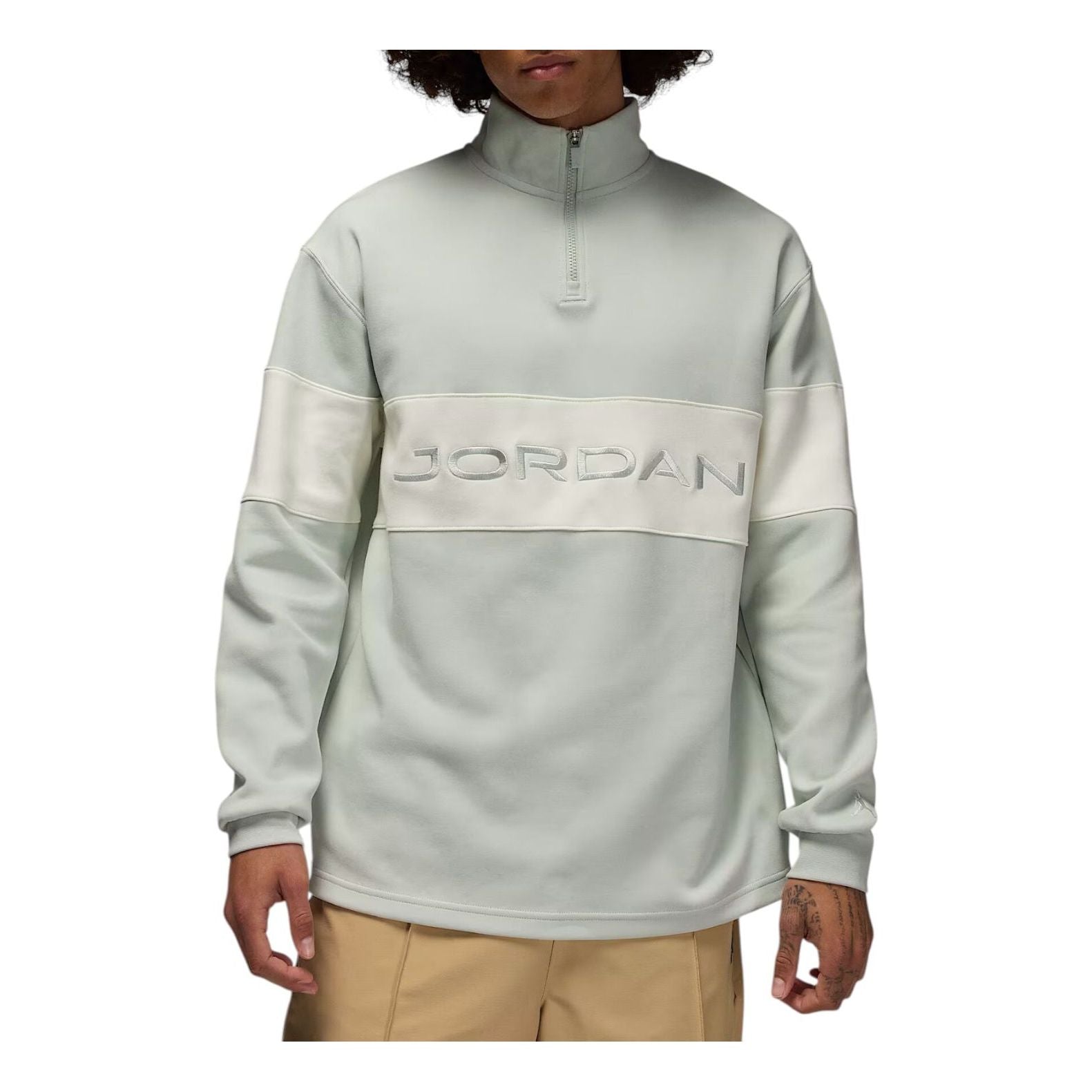 Футболка для гольфа Air Jordan Sport Dri-FIT с застежкой-молнией на четверть длины, цвет «Светло-серебристый парусин»
Футболка для гольфа Air Jordan Sport Dri-FIT с застежкой-молнией на четверть длины, цвет «Светло-серебристый парусин»