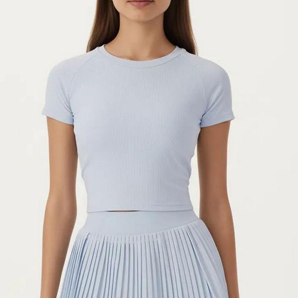 Женский укороченный топ с короткими рукавами, открытой спиной и завязками Anna-Kaci, Light Blue
Женский укороченный топ с короткими рукавами, открытой спиной и завязками Anna-Kaci, Light Blue