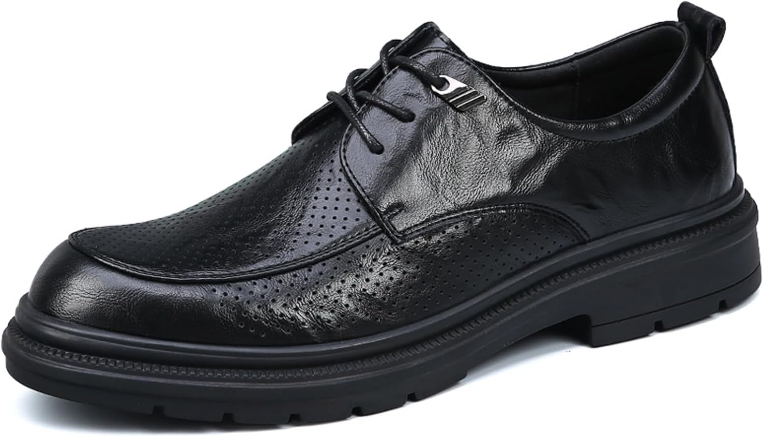 Мужские черные кожаные туфли - перфорированные с шнуровкой - броги оксфорды, стильные и удобные для официальных и повседневных случаев Aokisx
Мужские черные кожаные туфли - перфорированные с шнуровкой - броги оксфорды, стильные и удобные для официальных и повседневных случаев Aokisx