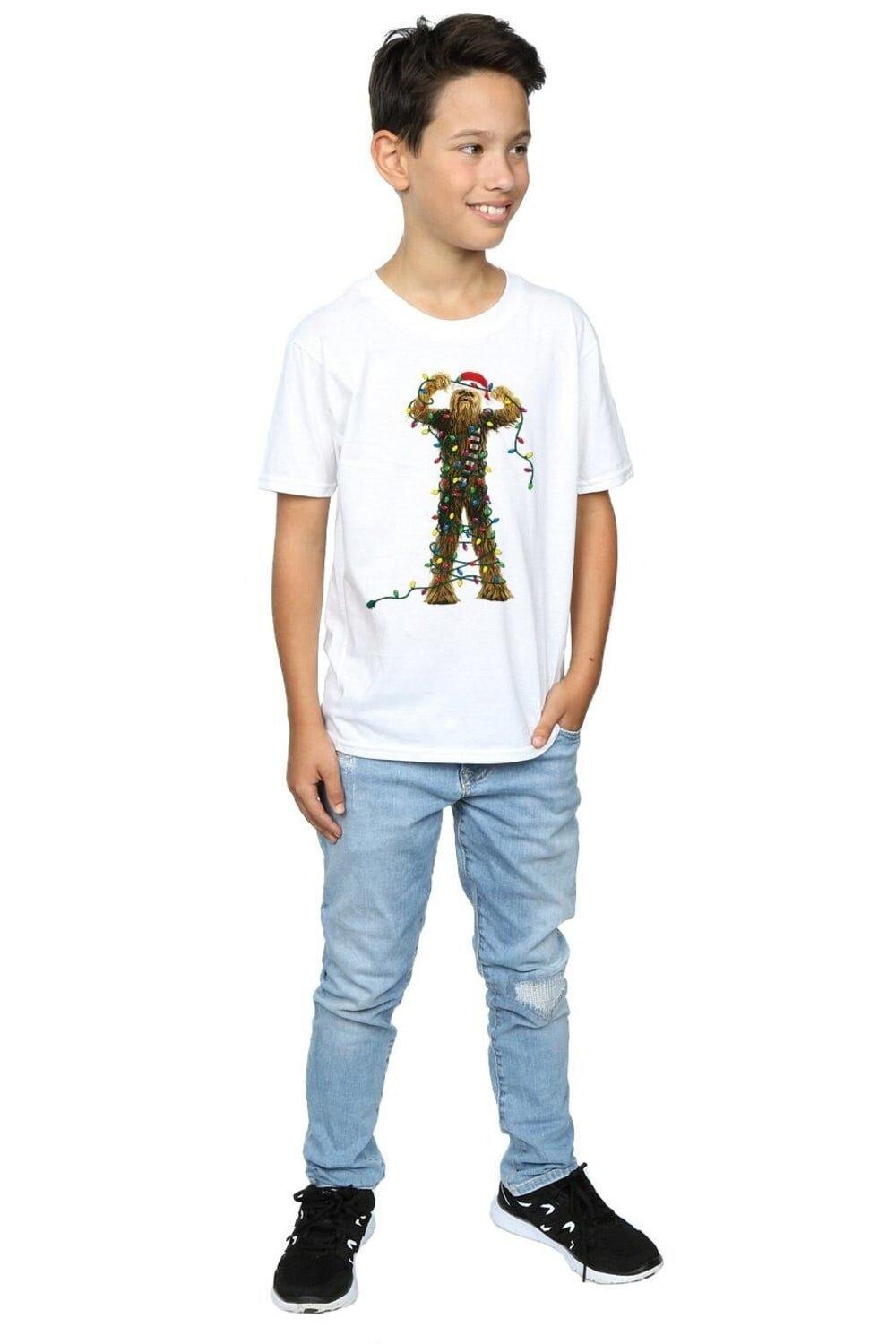 Футболка Чубакка с рождественскими огнями Star Wars, белый
Футболка Чубакка с рождественскими огнями Star Wars, белый