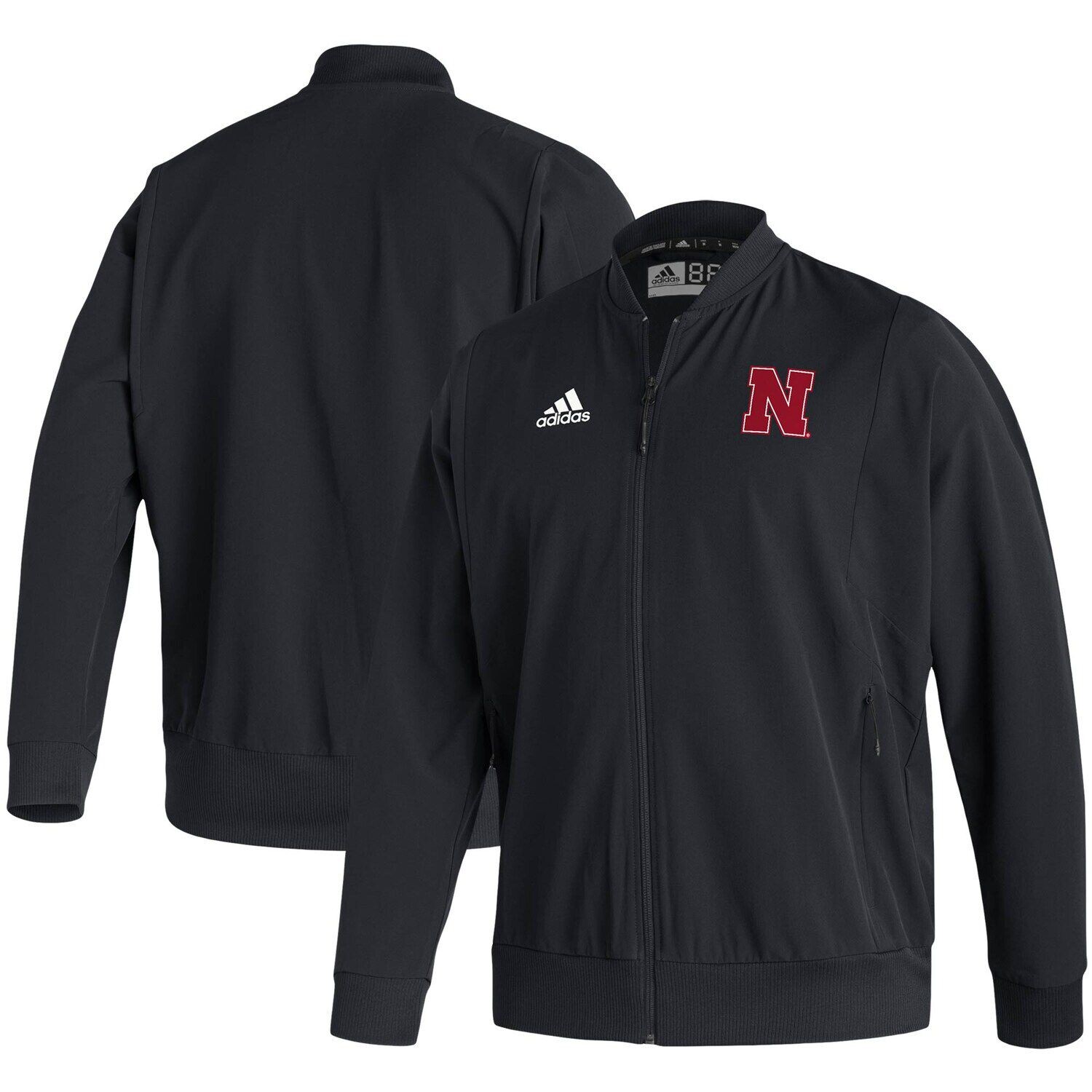 Мужской черный тканый бомбер с молнией во всю длину Nebraska Huskers 2021 Sideline Primeblue adidas 
Мужской черный тканый бомбер с молнией во всю длину Nebraska Huskers 2021 Sideline Primeblue adidas