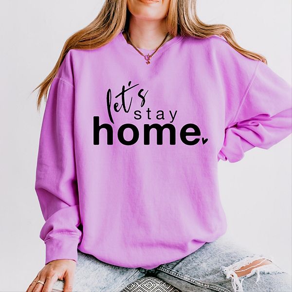 Легкий свитшот Let's stay home с эффектом garment dyed Simply Sage Market, Neon Violet
Легкий свитшот Let's stay home с эффектом garment dyed Simply Sage Market, Neon Violet